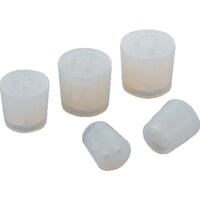 アズワン AS 穴付きシリコン栓 8号 1個入