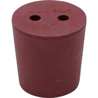 アズワン AS 穴付き赤ゴム栓 10号 1個入 1764903 1個