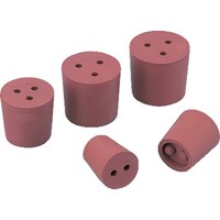 アズワン AS 穴付き赤ゴム栓 8号 1個入