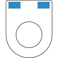 アイマーク IM 押ボタン(メガネ銘板)φ22.5(別作)2ノッチ1段彫り