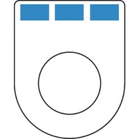 アイマーク IM 押ボタン(メガネ銘板)φ22.5(別作)3ノッチ1段彫り