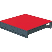 ジェフコム DENSAN バンキャビネット(3列引き出し) SCTF01 1個