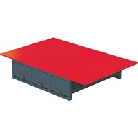 ジェフコム DENSAN バンキャビネット(3列引き出し) SCTF04 1個