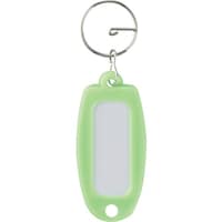 日本緑十字社 緑十字 キーホルダー名札(ハードケースタイプ) ライトグリーン NFYG 60×27mm