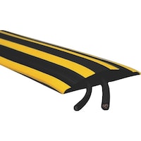 日本緑十字社 緑十字 ケーブルプロテクター 3系統 プロテクター1522TR 150mm×5m×27mm ソフトタイプ 286070 1本