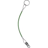 HALDER HALDER 保持ケーブル ステンレス鋼、PA6、クリア被覆(緑)