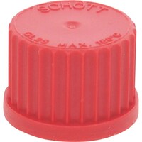 柴田科学 SIBATA 赤キャップ ねじ口びん用 GL25 10入 017200252A 1箱(10個)