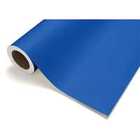 日本緑十字社 緑十字 カッティング粘着シート 青 カッティングシート524BP 450mm幅×12m巻 屋内用 エンビ