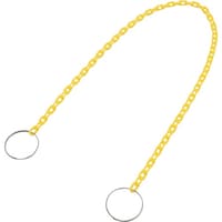 日本緑十字社 緑十字 コーン用プラスチックチェーン(リング付) 黄 CHBAY 長さ2m ポリエチレン