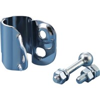 日本緑十字社 緑十字 ミラー用ポール取付金具 PK27 適合径27mmΦ スチール製