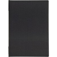 オープン工業 OP メニューファイル レザー調 A4 4頁 黒 MN151BK 1冊