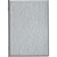 オープン工業 OP メニューファイル レザー調 A4 4頁 灰