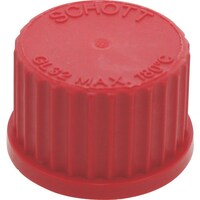 柴田科学 SIBATA 赤キャップ ねじ口びん用 GL32 10入 017200322A 1箱(10個)