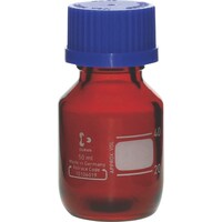 柴田科学 SIBATA 耐熱ねじ口びん 茶褐色 青キャップ付 50mL 10入