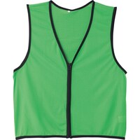 日本緑十字社 緑十字 メッシュ安全ベスト 蛍光グリーン フリーサイズ 前開きタイプ MZ200KG