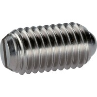 HALDER HALDER スプリングプランジャ ボール、スロット付 ステンレス鋼 ボール径3.5