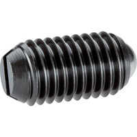 HALDER HALDER スプリングプランジャ ボール、スロット付 快削鋼 ボール径8