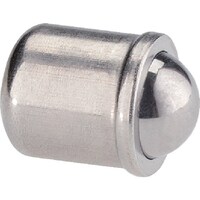 HALDER HALDER スプリングプランジャ ボール付 平滑タイプ ステンレス鋼 22080.0005 1個