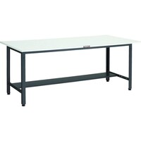 トラスコ中山 TRUSCO 軽荷重作業台(400kg)LEW型 1200X750XH740 下棚1枚付 ダークグレー色 LEWP1200LT 1台