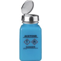 DESCO DESCO ワンタッチボトル 青 GHS表示(ACETONE) 180cc
