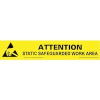 DESCO DESCO 標語 作業台用 ESD PROTECTIVE 25X152mm 06751 1枚