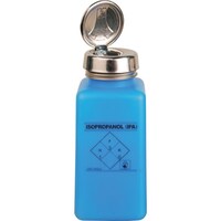 DESCO DESCO 静電気拡散性ボトル 青色 ワンタッチ HDPE 240cc 「IPA」の印刷