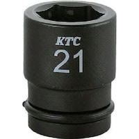 京都機械工具 KTC 12.7sq.インパクトレンチ用ソケット(標準) ピン・リング付 対辺寸法21mm パック・台紙仕様