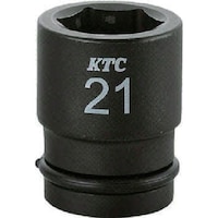 京都機械工具 KTC 12.7sq.インパクトレンチ用ソケット(標準) ピン・リング付 対辺寸法19mm パック・台紙仕様