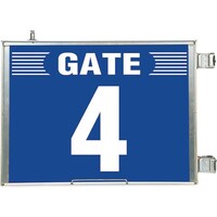 ユニット ユニット 突出し式ゲート標識 GATE4セット