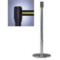 ユニット ユニット リールベルトポスト(テンサバリアー)黒 Φ343×H960 本体/黒・ベルト/黒黄ストライプ 8707113 1台