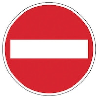 ユニット ユニット 標識マーク車両進入禁止 合成ゴム・600Ф 835004 1枚