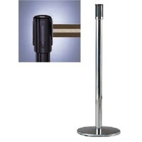 ユニット ユニット リールベルトポスト(テンサバリアー)黒 Φ343×H960 本体/黒・ベルト/茶白ストライプ 8707115 1台