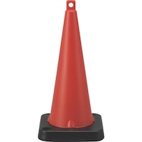 日本緑十字社 緑十字 カラーコーン(注水式ウエイトタイプ) 赤 ガードコーンR 高さ757mm ポリエチレン製