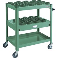 トラスコ中山 TRUSCO TCW型ツーリングワゴン HSK63A BT40 NT40 45個 スライド棚付 GN色 TCWTE02CAGN 1台