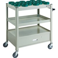 トラスコ中山 TRUSCO TCW型ツーリングワゴン HSK100A BT50 NT50 18個 引出し付 NG色 TCWTD02DANG 1台