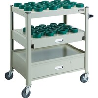 トラスコ中山 TRUSCO TCW型ツーリングワゴン HSK63A BT40 NT40 45個 スライド棚引出し付 NG色 TCWTE02DCNG 1台