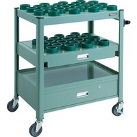 トラスコ中山 TRUSCO TCW型ツーリングワゴン HSK63A BT40 NT40 45個スライド棚引出し付 GN色 TCWTE02DCGN 1台