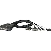 ATEN ATEN KVMスイッチ 2ポート/USB/DVI/ケーブル一体型