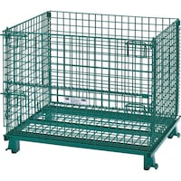 トラスコ中山 TRUSCO ネットパレット 1000X800X850 粉体塗装 緑 T0810GR 1台