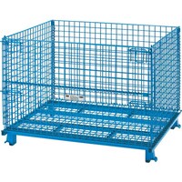 トラスコ中山 TRUSCO ネットパレット 1200X1000X890 粉体塗装 青 T1012AB 1台