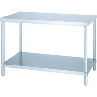シンコー シンコー ステンレス作業台(ベタ棚板タイプ・SUS430) 600×450×800 WB6045 1台