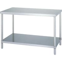 シンコー シンコー ステンレス作業台(ベタ棚板タイプ・SUS304) 1200×600×800 WBN12060 1台
