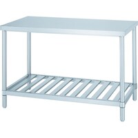 シンコー シンコー ステンレス作業台(スノコ棚板タイプ・SUS430) 600×450×800 WS6045 1台