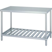 シンコー シンコー ステンレス作業台(スノコ棚板タイプ・SUS430) 750×600×800 WS7560 1台