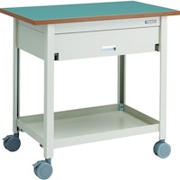 トラスコ中山 TRUSCO 天板付ワゴン 両面引出し1段付 棚板1段 NG VDT110NG 1台