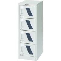 トラスコ中山 TRUSCO シューズケース 4人用 296X380XH880 窓付き SC04M 1台