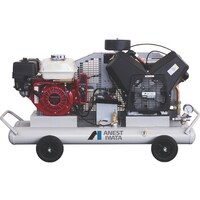 アネスト岩田 アネスト岩田 レシプロコンプレッサー(給油式) 軽便形コンプレッサ 3.7KW エンジン駆動 PLUE37C10 1台