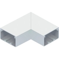 マサル工業 マサル エムケーダクト付属品 平面マガリ 8号 ホワイト MDM182 1個