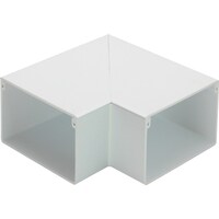 マサル工業 マサル エムケーダクト付属品 平面マガリ 130×60型 ホワイト MDM1362 1個