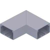 マサル工業 マサル エムケーダクト付属品 平面マガリ 8号 グレー MDM181 1個